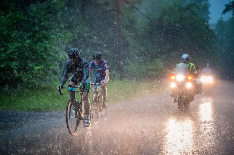 rain cycling race fondo